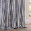 Yard Navy Blue Striped Blackout Eyelet Curtains