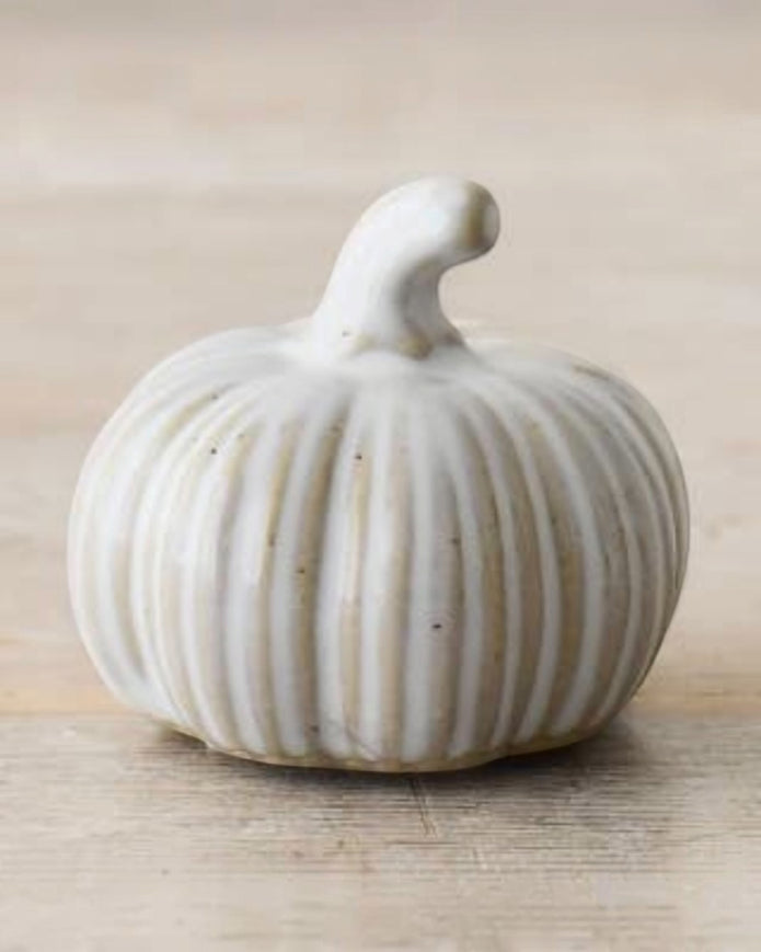 Reactive Glazed Pumpkin Ornament