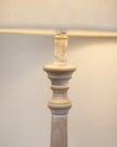 Leptis Magna wooden lamp by Hill Interiors, showcasing a handcrafted lighting fixture with intricate wood detailing.