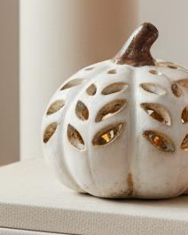 LED Patterned Pumpkin