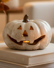 LED Light Up Pumpkin Face Décor