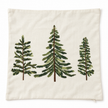 Cream And Green Embroidered Christmas Tree Cushion Cover