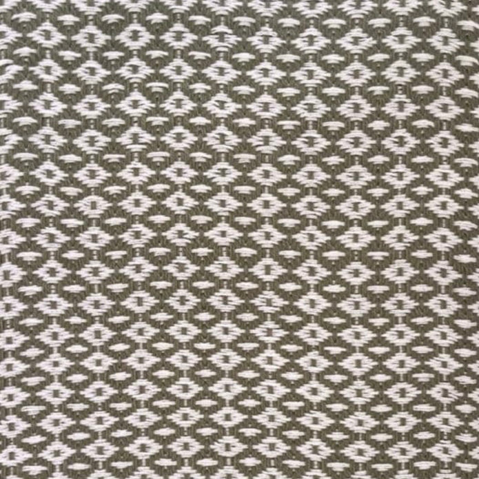 Olive Green Diamond Weave Cotton Throw Blanket