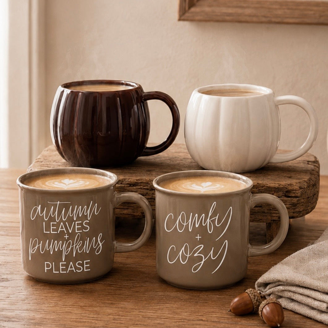 Sweet Water Decor - Brown Ceramic Pumpkin Mug