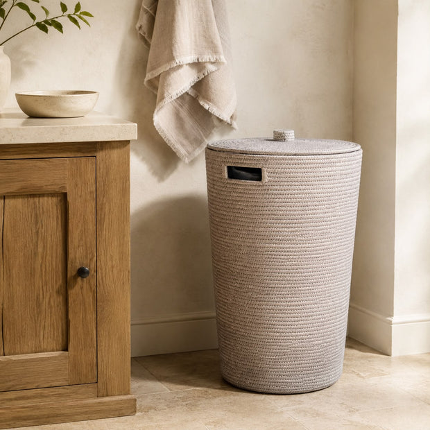 Rattan Laundry Basket With Lid - PRE ORDER MID OCTOBER DELIVERY