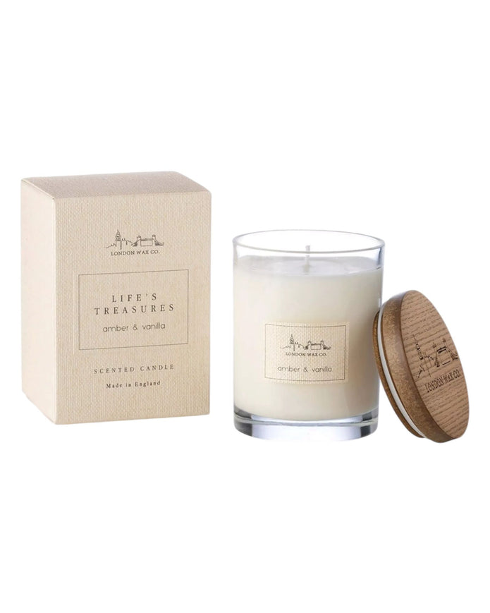 London Wax Company Lidded Candle - Amber & Vanilla