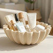 Small Barbuda Cream Wavy Bowl
