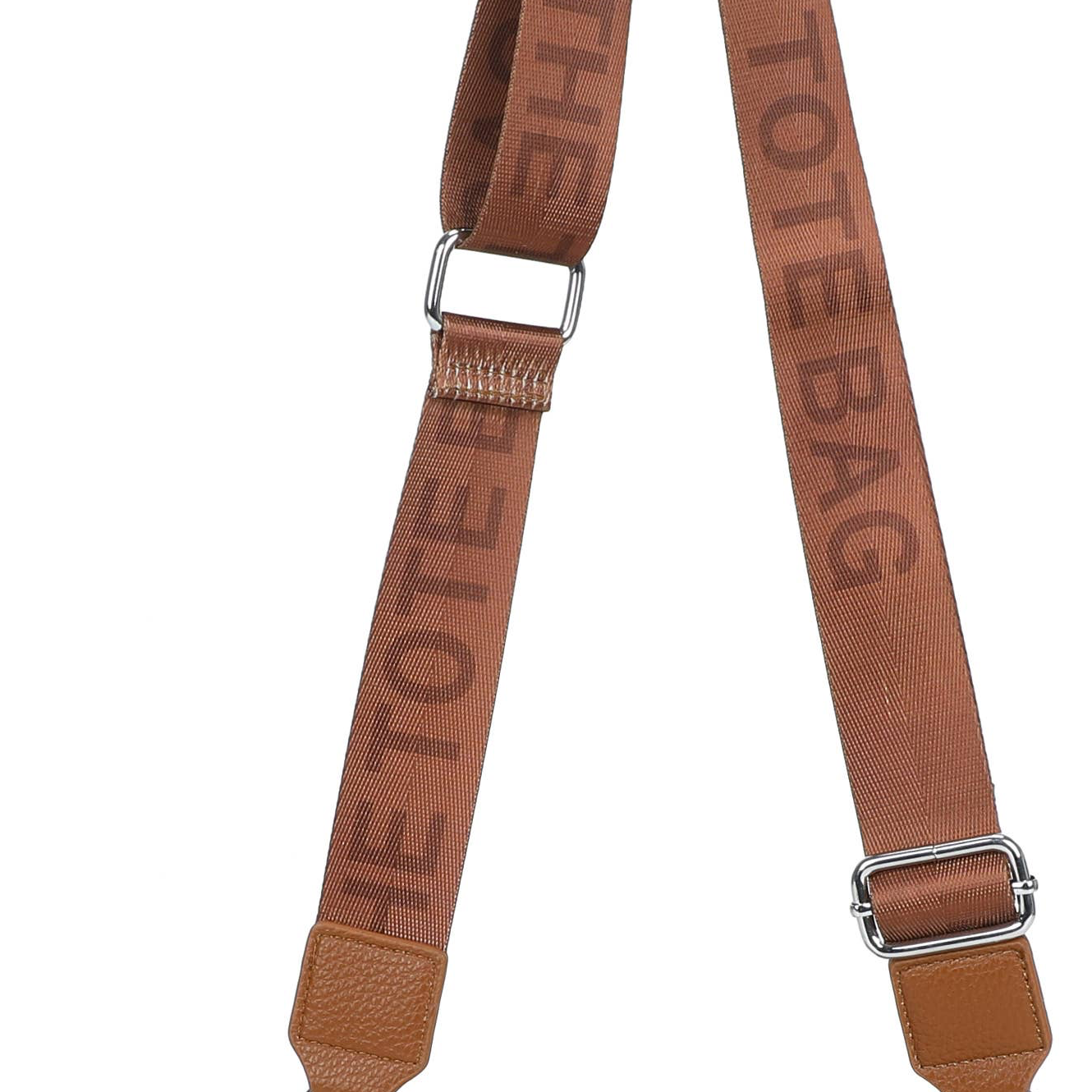 Tan Double Zip Crossbody Bag