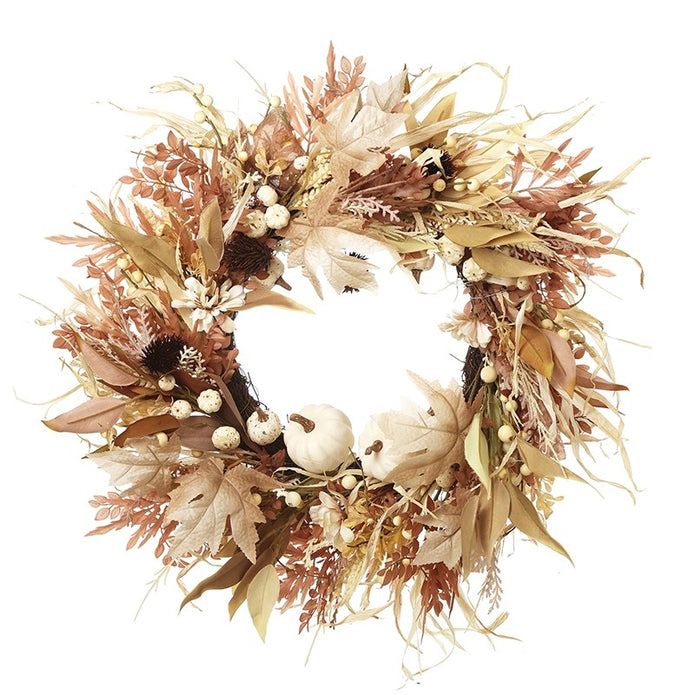 Extra Large Pumpkin & Foliage Wreath