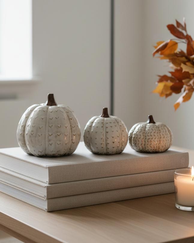 Patterned Pumpkin Décor