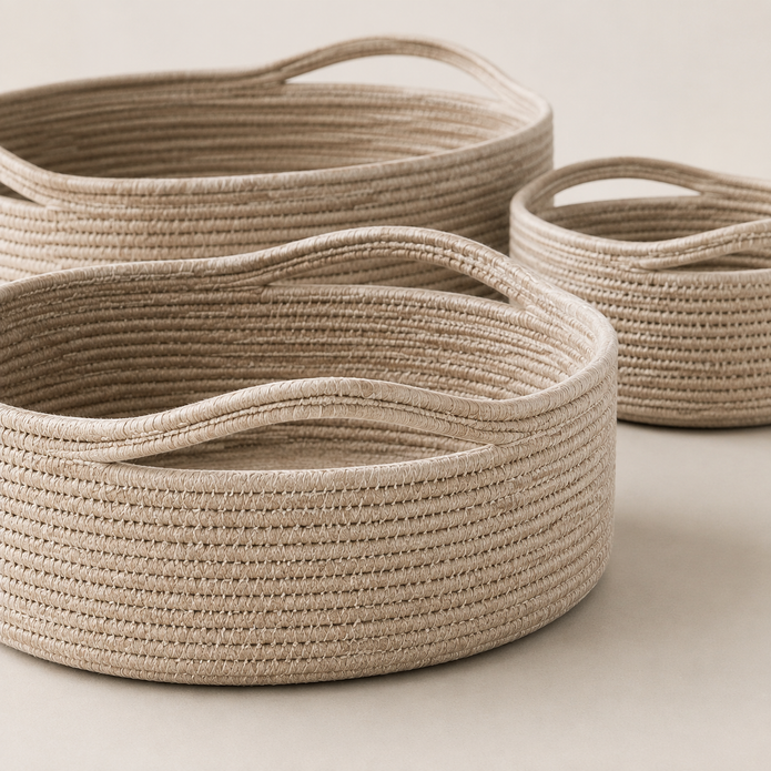 Wickham Rattan Oval Storage Basket