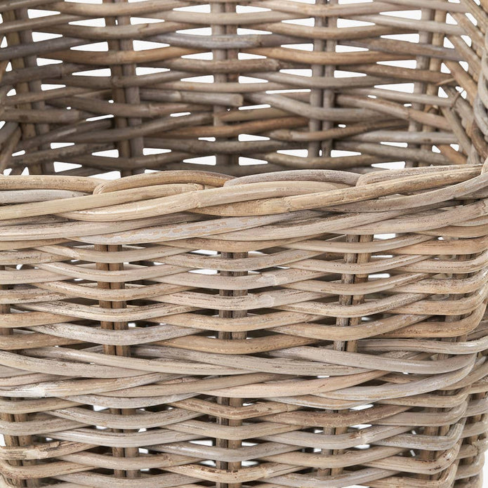 Burley Rattan Square Waste Paper Bin