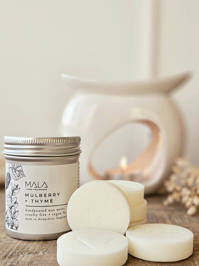 Mala Home Fragrance Luxury Wax Melt Tins - Mulberry + Thyme