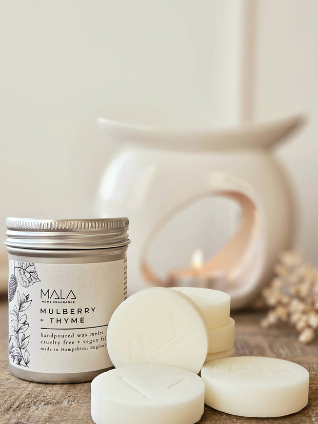 Mala Home Fragrance Luxury Wax Melt Tins - Mulberry + Thyme