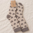 Cappuccino Heart Cosy Socks
