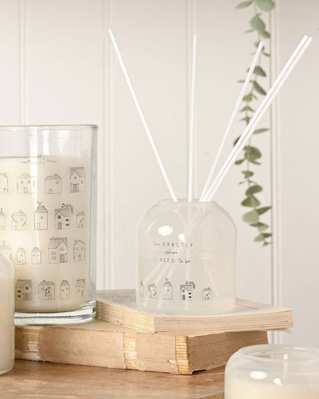 Beige Moments Clear Glass Reed Diffuser - Where I Need To Be