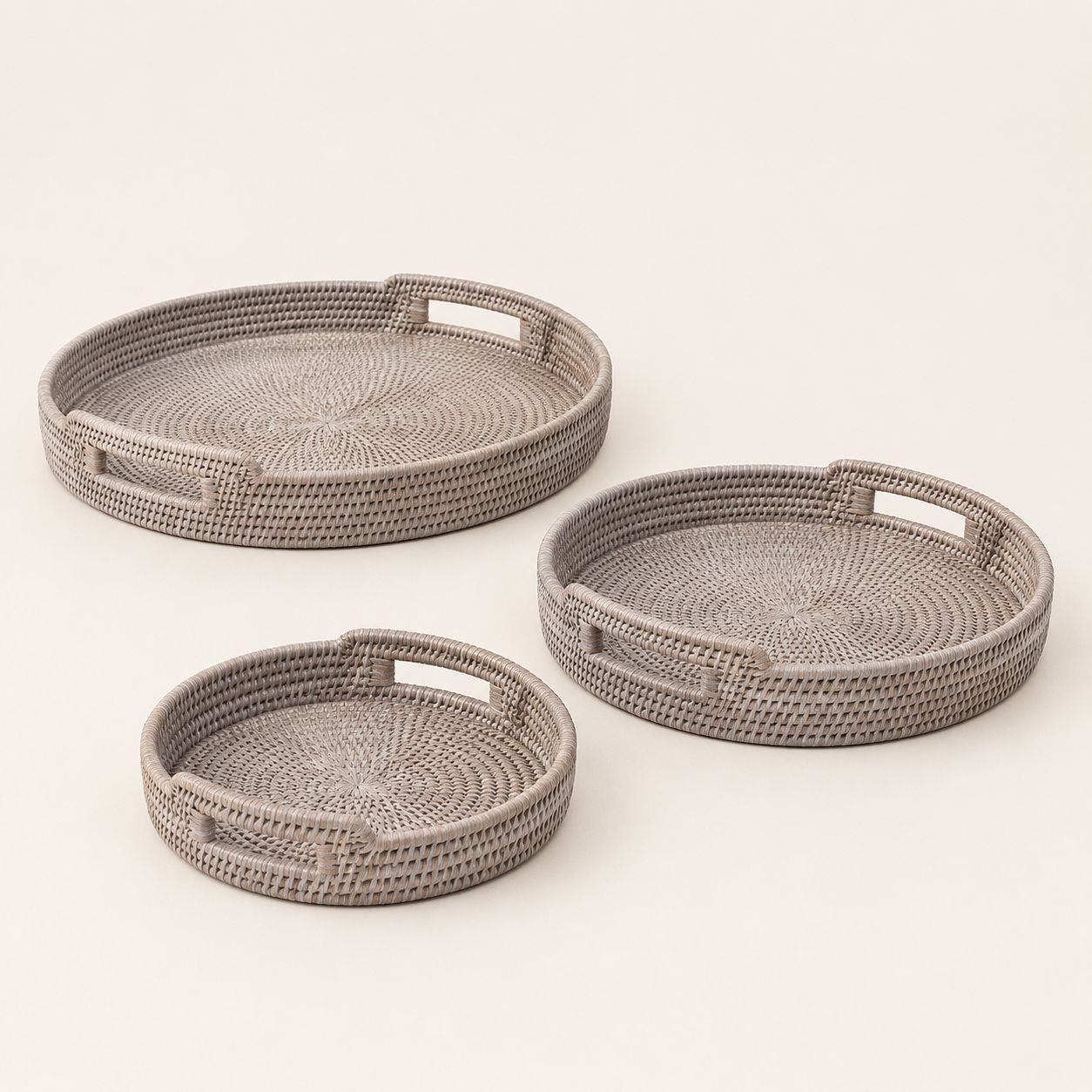Wickham Rattan Round Tray