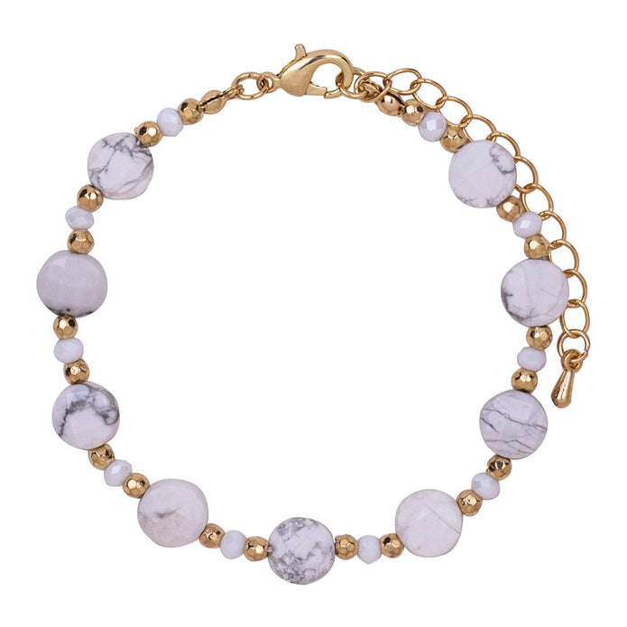 Venus Semi Precious Stone Crystal Clasp Bracelet