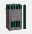 Green Christmas dinner candles by Shearer Candles, tall tapered candles ideal for holiday table settings