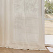 Yard White Woven Sheer Voile Curtain Panel