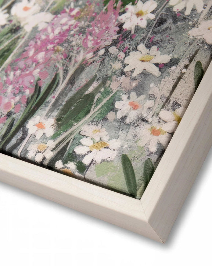 Art Marketing - Canvas Framed Print, Floral Cascade
