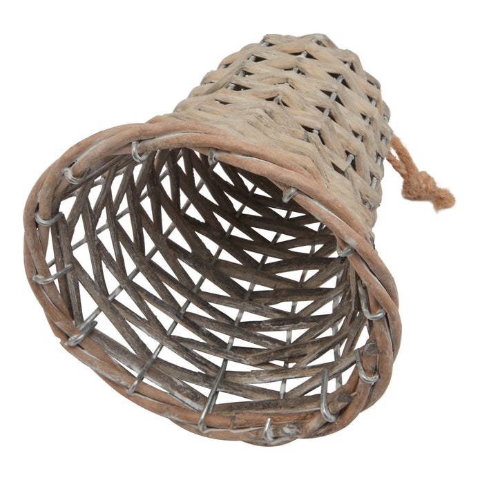 Wicker Bell Hanging Decoration