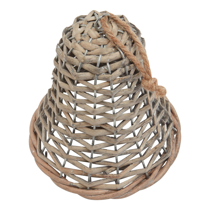 Wicker Bell Hanging Decoration