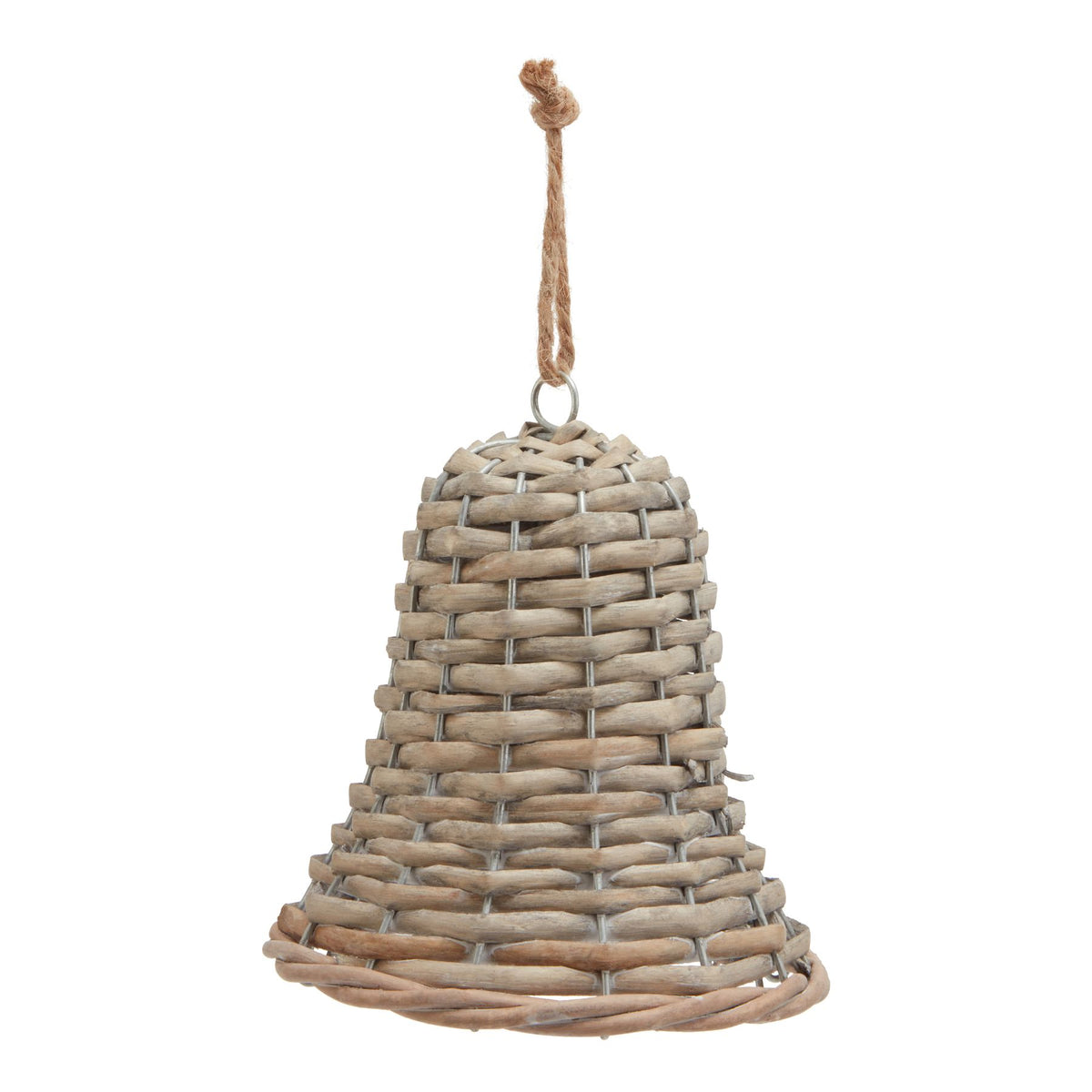 Wicker Bell Hanging Decoration