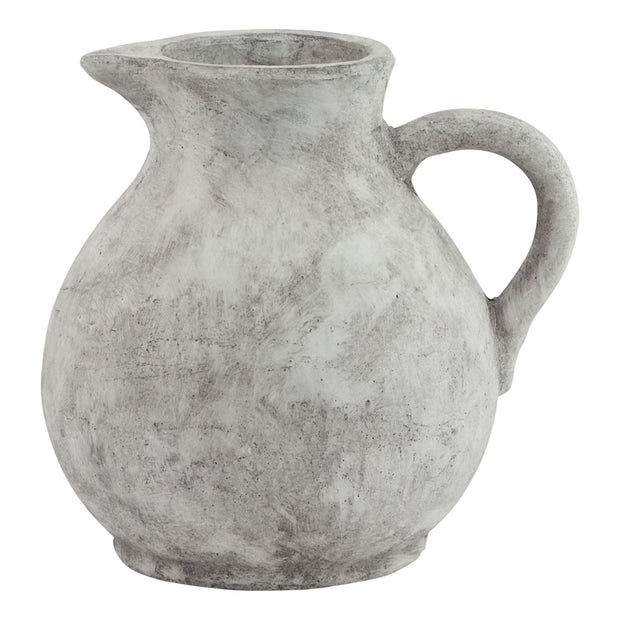 Athena Matt Neutral Stone Round Vase by Hill Interiors, smooth ceramic with a matte finish, ideal for modern home decor.