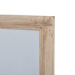 Large washed wood rectangle framed mirror by Hill Interiors, featuring a rustic wooden window-style frame for elegant home decor.