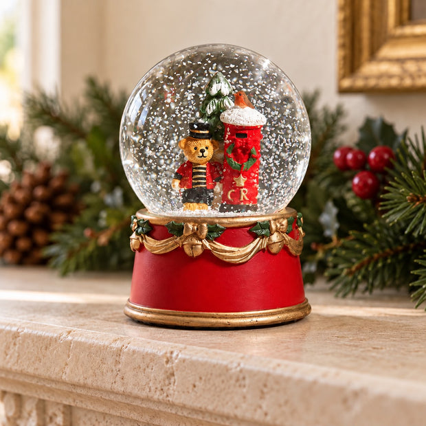 Musical Traditional Teddy Snow Globe
