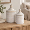 White Stone Storage Jar Canister — product image 3