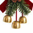 Triple Gold Bell & Burgundy Bow Hanging Ornament — product image 6