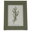 Neutral Wooden Olive Green Vilde Photo Frame