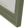 Neutral Wooden Olive Green Vilde Photo Frame