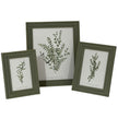Neutral Wooden Olive Green Vilde Photo Frame