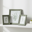 Neutral Wooden Olive / Sage Green Vilde Photo Frame