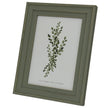 Neutral Wooden Olive Green Vilde Photo Frame