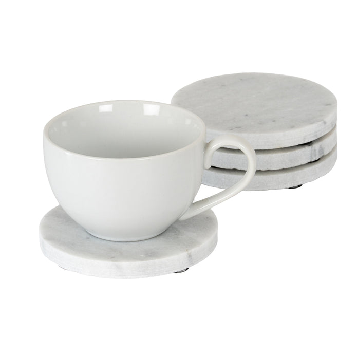 Round Marble Coasters - Set of Four