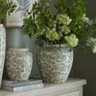 Green Floral Ople Vase