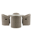 Rattan Ragusa Outdoor Dining Table And Four Chair Set