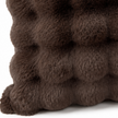 Chocolate Brown Luxury Faux Fur Cushion