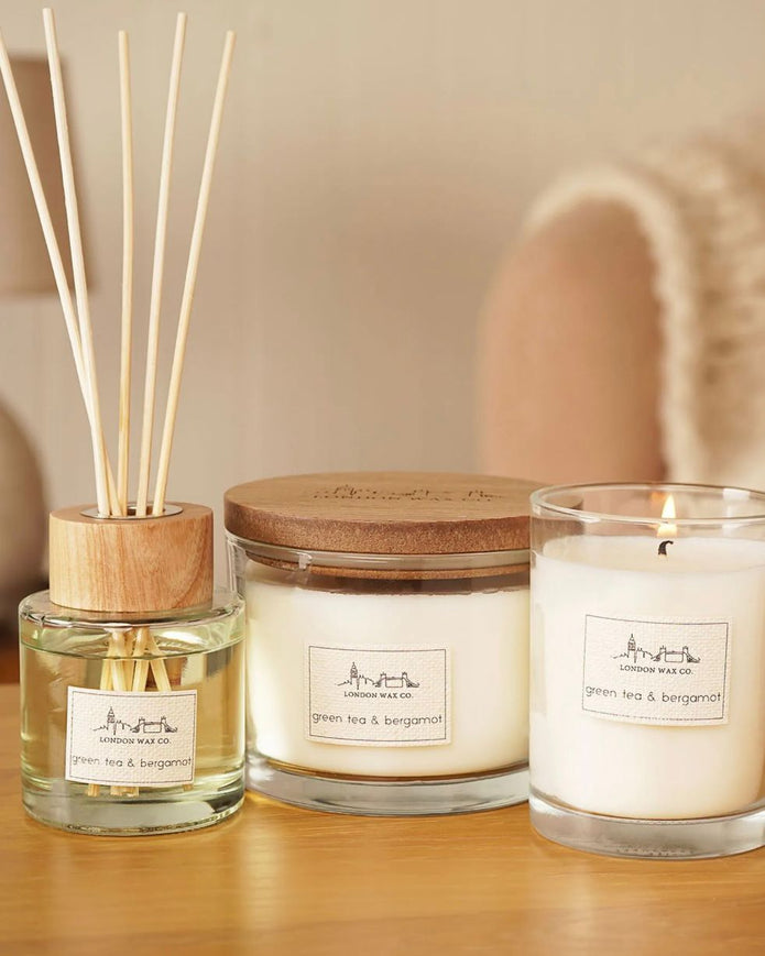 London Wax Company Reed Diffuser - Green Tea and Bergamot