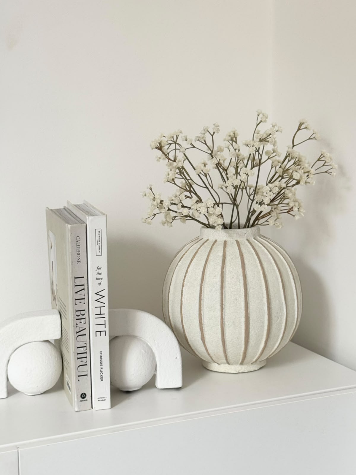 Artificial Cream Neutral Gypsophila Stem