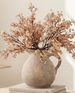 Artificial Peach And Brown Gypsophelia Stem
