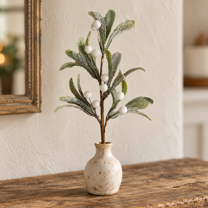 Frosted Mistletoe Stem