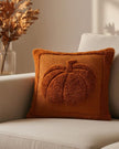 Orange Fluffy Large Pumpkin Cushion Cover