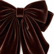 Chocolate Brown Velvet Bow