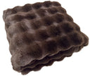 Chocolate Brown Luxury Faux Fur Blanket Throw