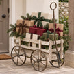 Wooden Market Flower Cart